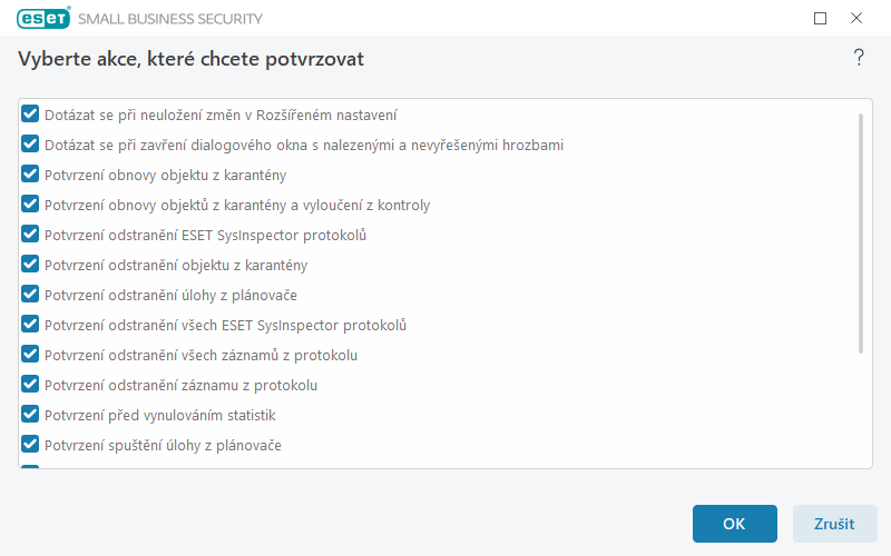 Potvrzovací zprávy Potvrzovací zprávy