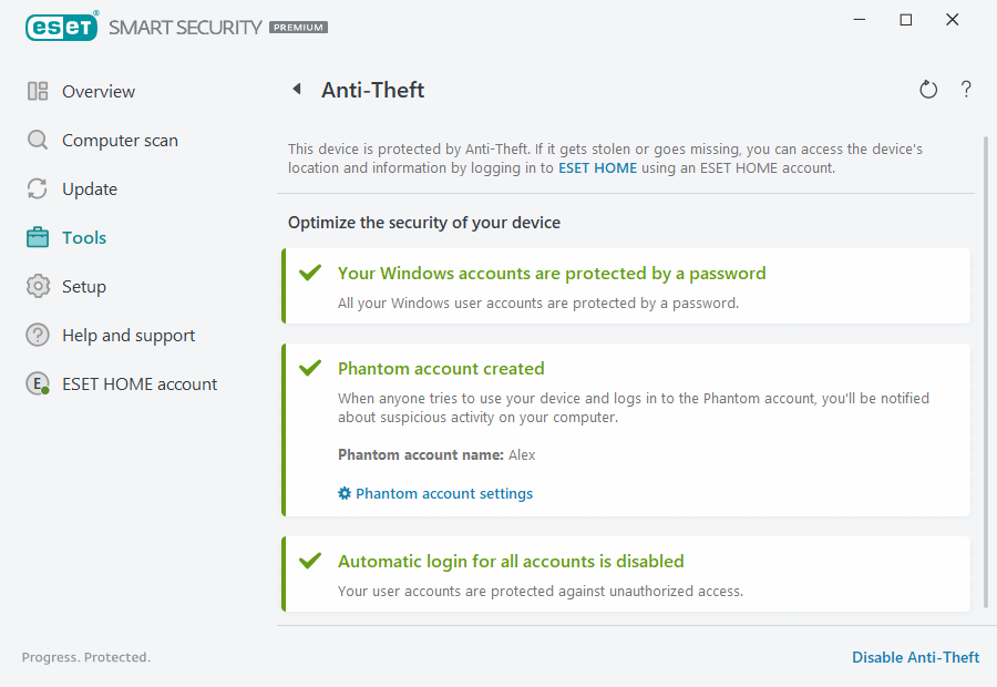 Anti-Theft Anti-Theft