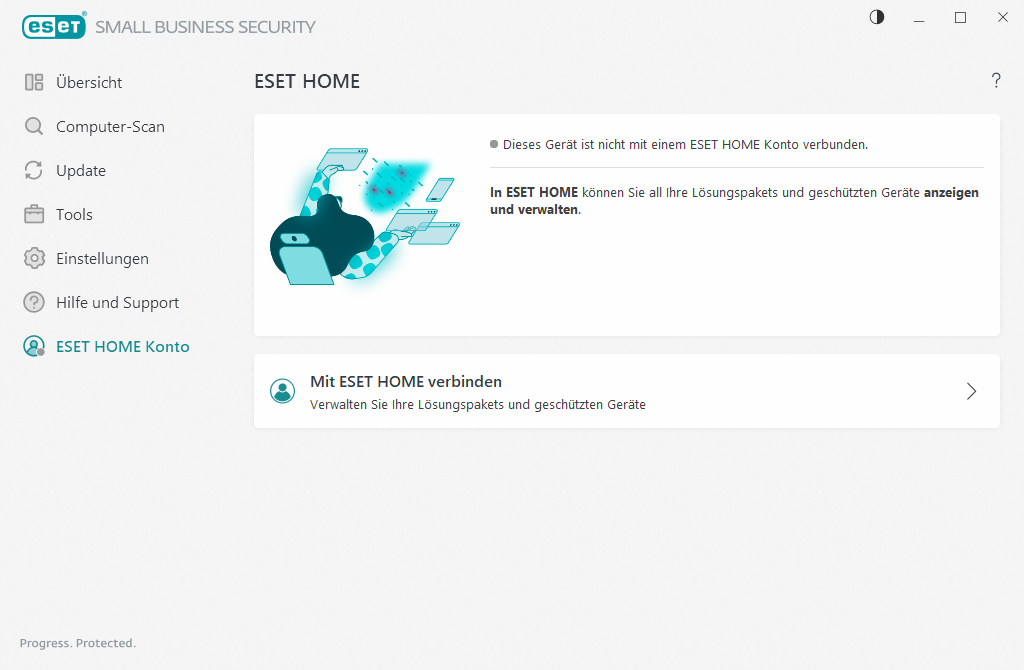 ESET HOME verbindungsstatus