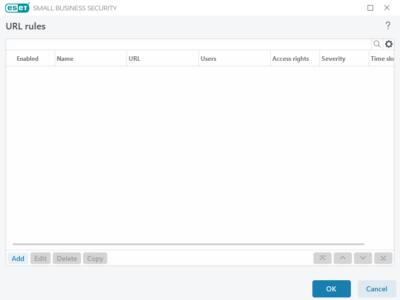 Web control rules