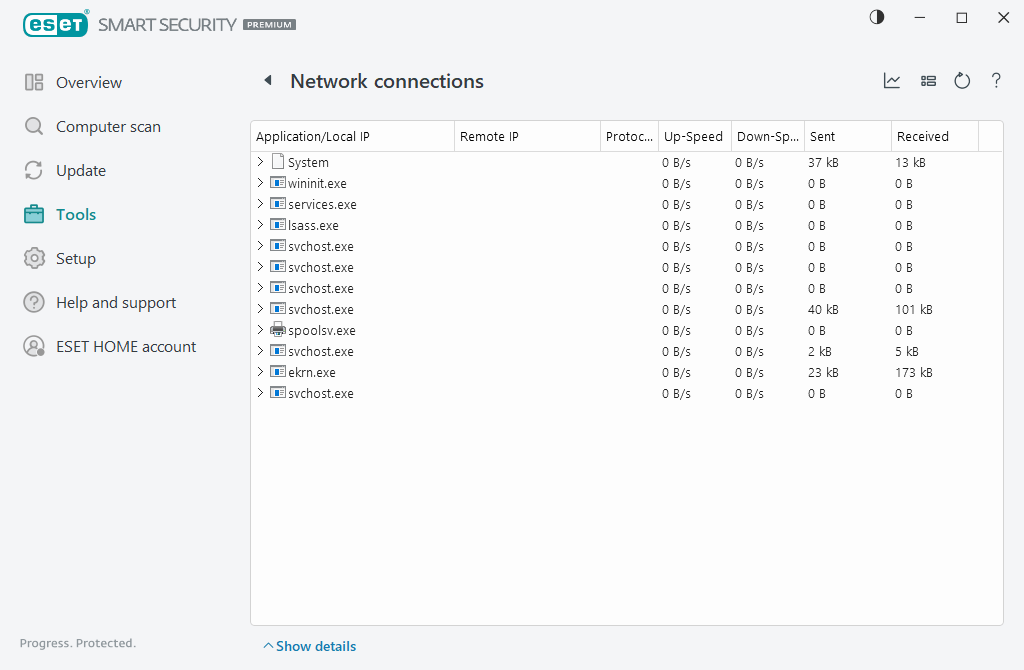 Network connections Network connections