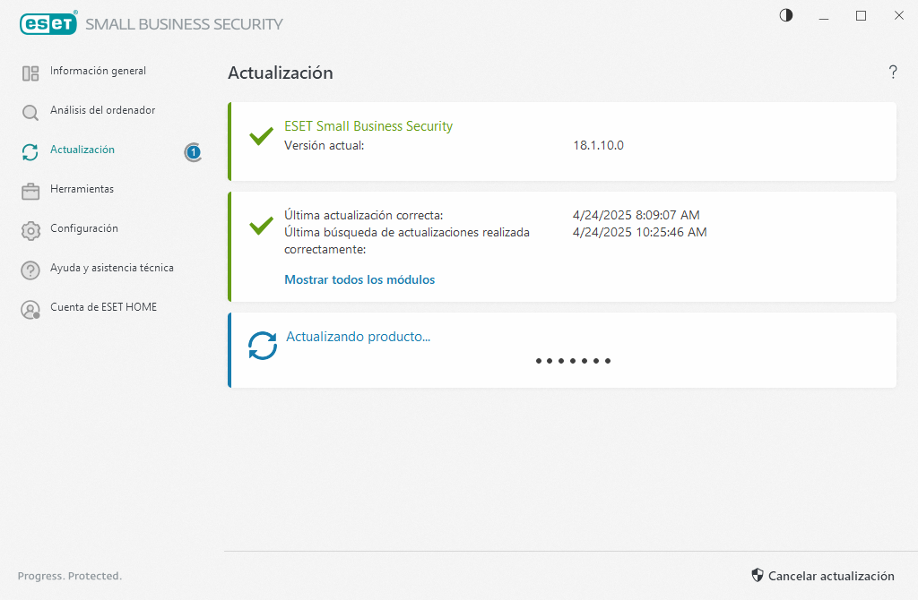 Módulo de actualización Módulo de actualización
