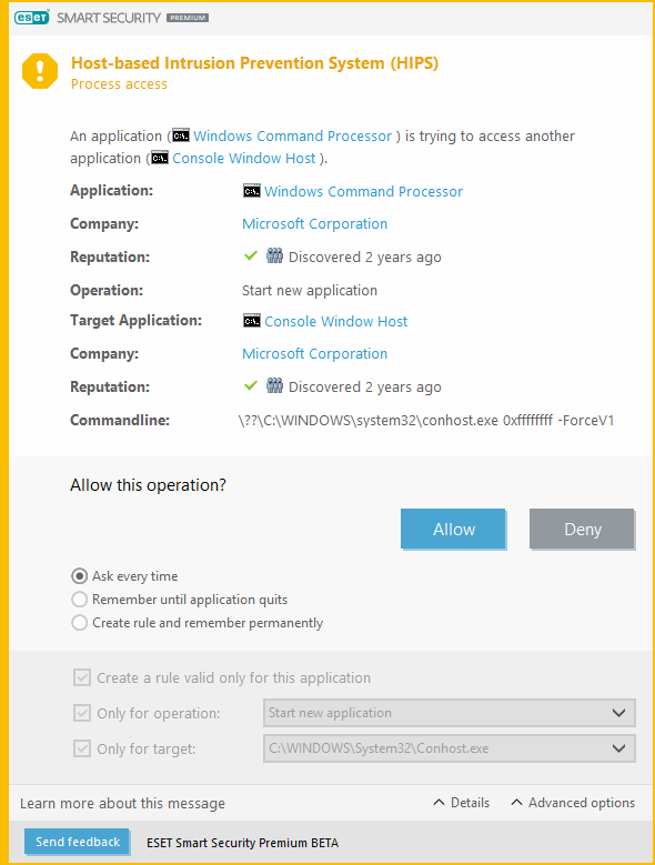 Behatolásmegelőző rendszer (HIPS)