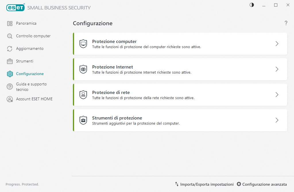 Configurazione Configurazione