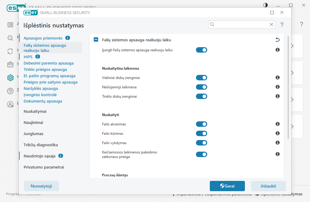 Failų sistemos apsauga realiuoju laiku