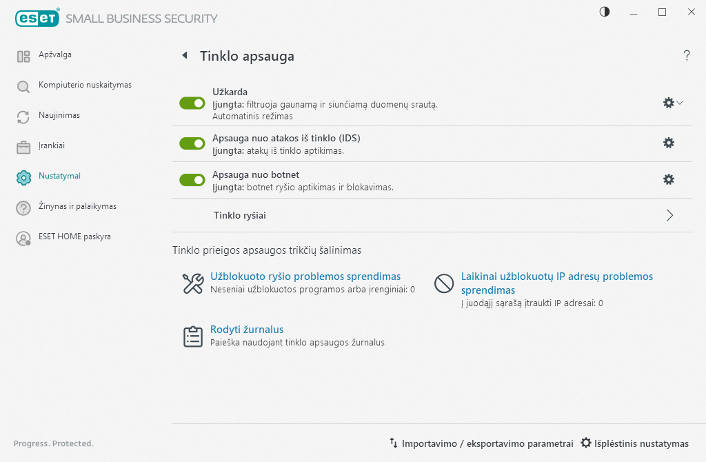 Tinklo apsauga Tinklo apsauga