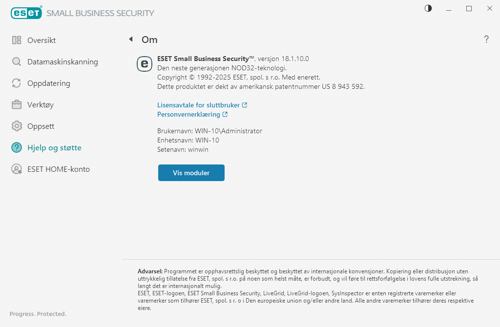 Details over de geïnstalleerde versie Details over de geïnstalleerde versie