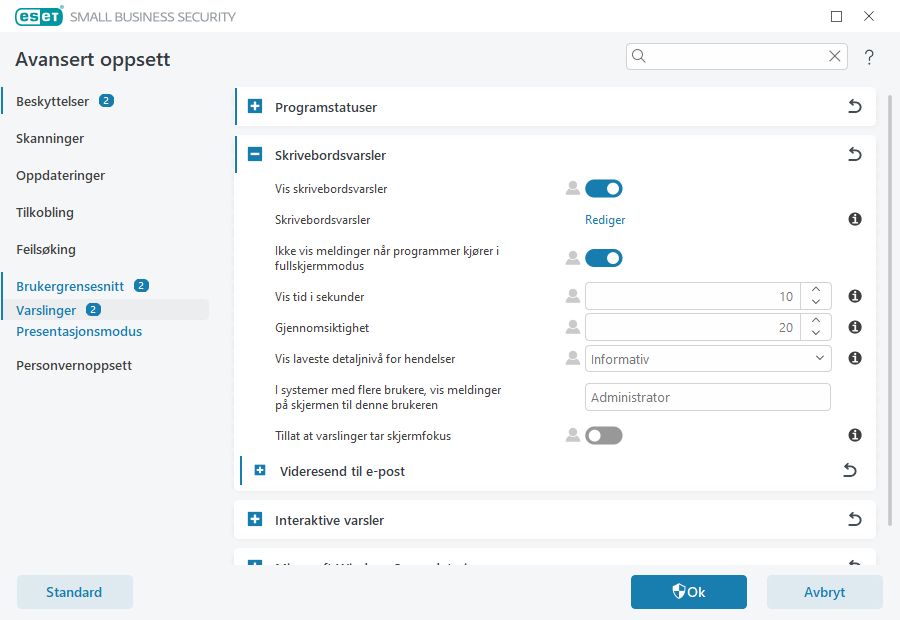 Bureaubladmeldingen Bureaubladmeldingen