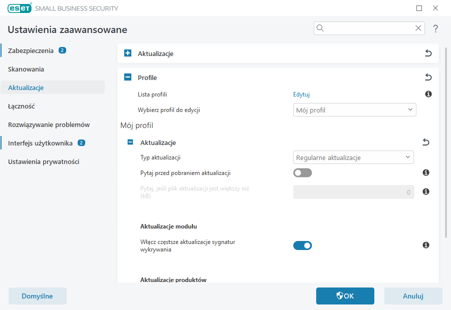 Cofanie aktualizacji modułów Cofanie aktualizacji modułów