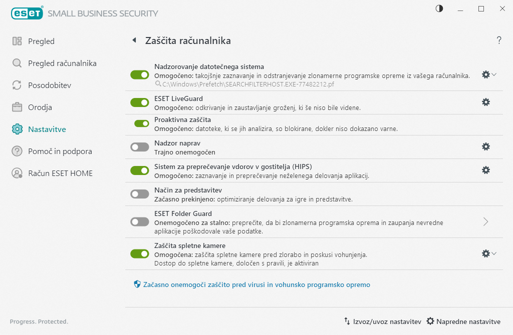 Zaščita računalnika Zaščita računalnika