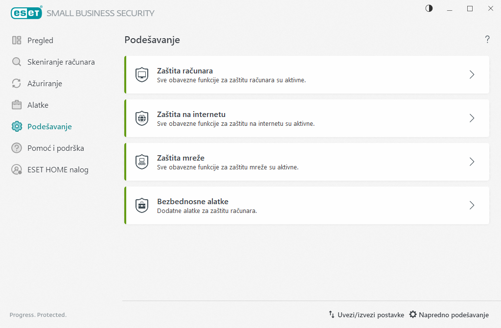 Podešavanje Podešavanje