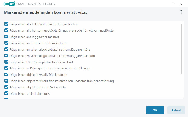 Bekräftelsemeddelande
