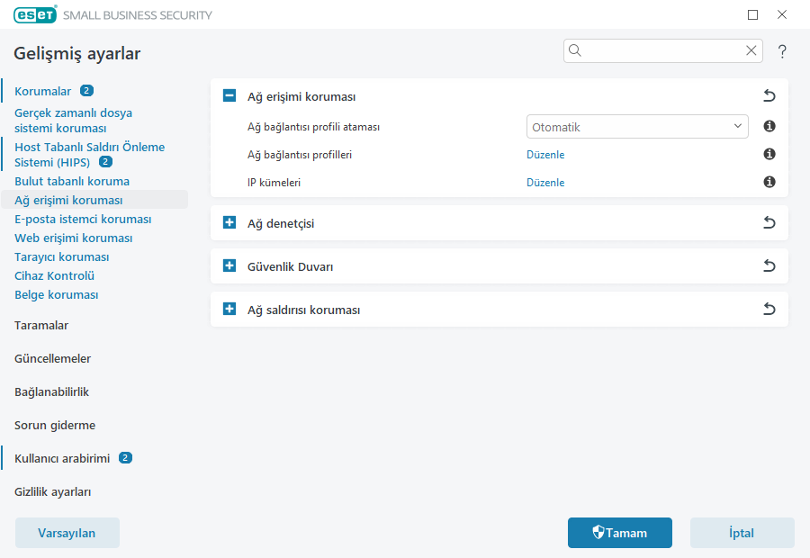 Host Tabanlı Saldırı Önleme Sistemi (HIPS) kuralları