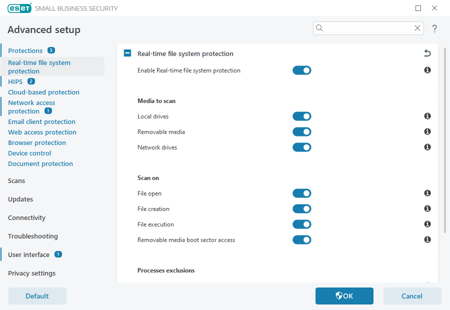 Real-time file system protection