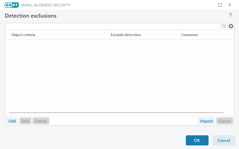 Excluded detections
