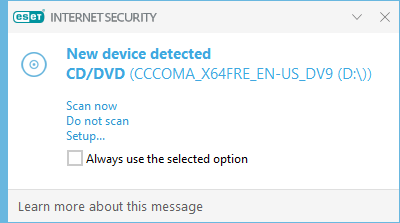 New device detected New device detected