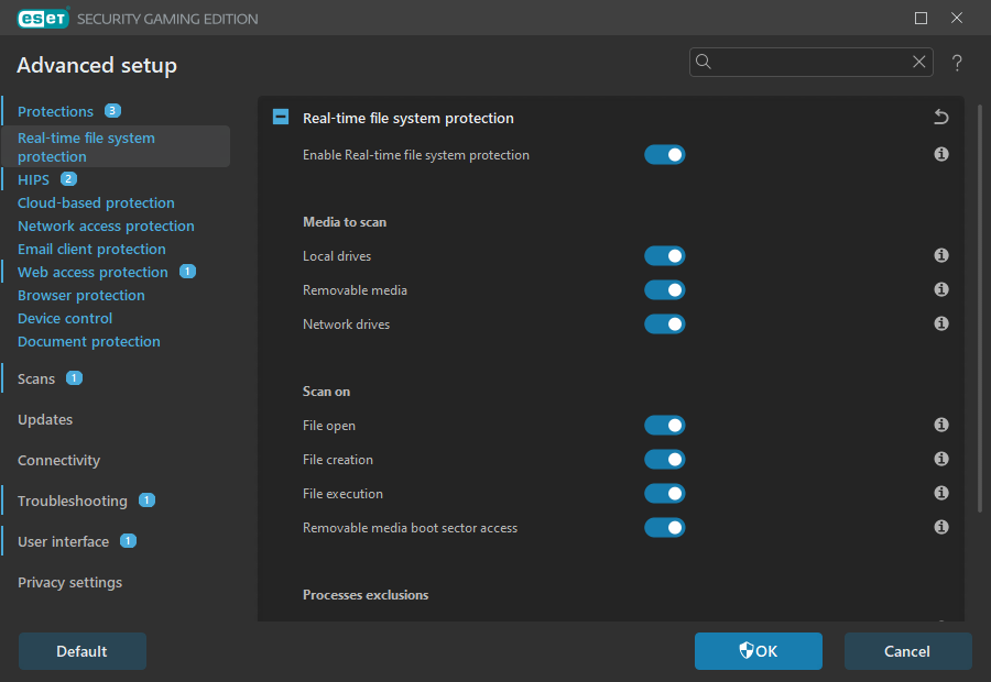 Real-time file system protection