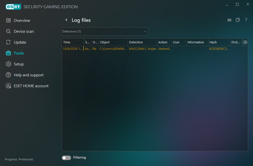 Log files