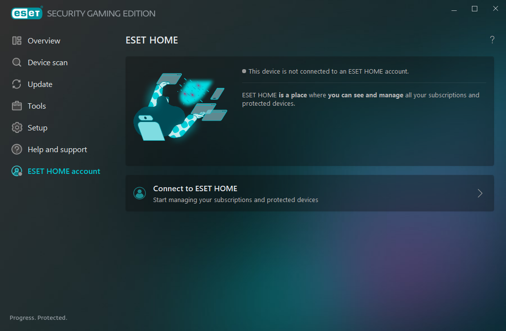 Log in to ESET HOME