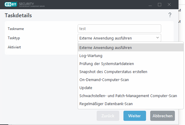 Taskplaner – neuen Task hinzufügen Taskplaner – neuen Task hinzufügen