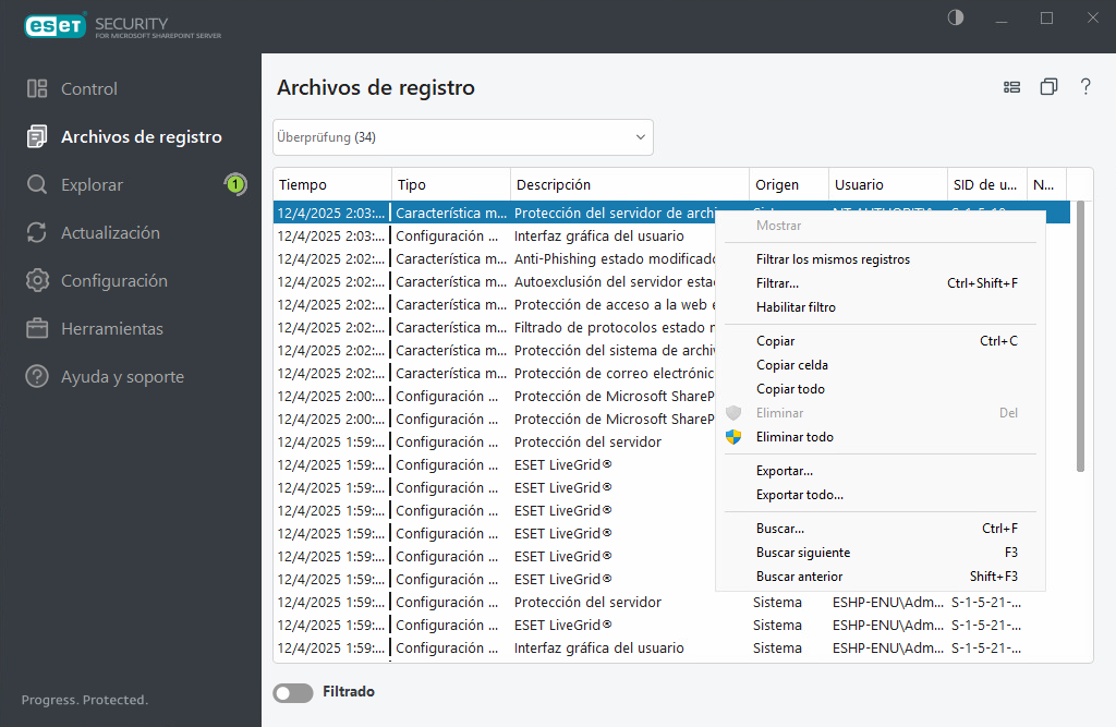 Archivos de registro