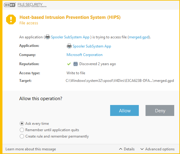HIPS-dialoogvenster HIPS-dialoogvenster