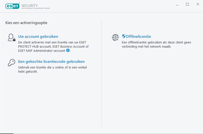 Activeren ESET Security for Microsoft SharePoint