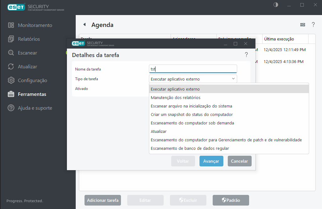 Agenda para adicionar nova tarefa Agenda para adicionar nova tarefa