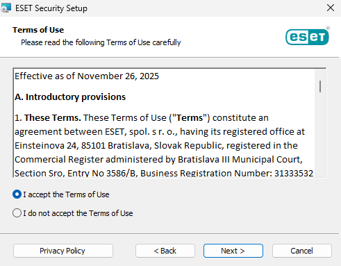 Accept the Terms of Use Accept the Terms of Use