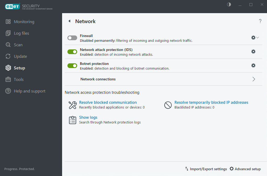 ESET Security for Microsoft SharePoint Network ESET Security for Microsoft SharePoint Network