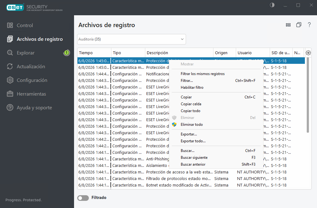 Archivos de registro