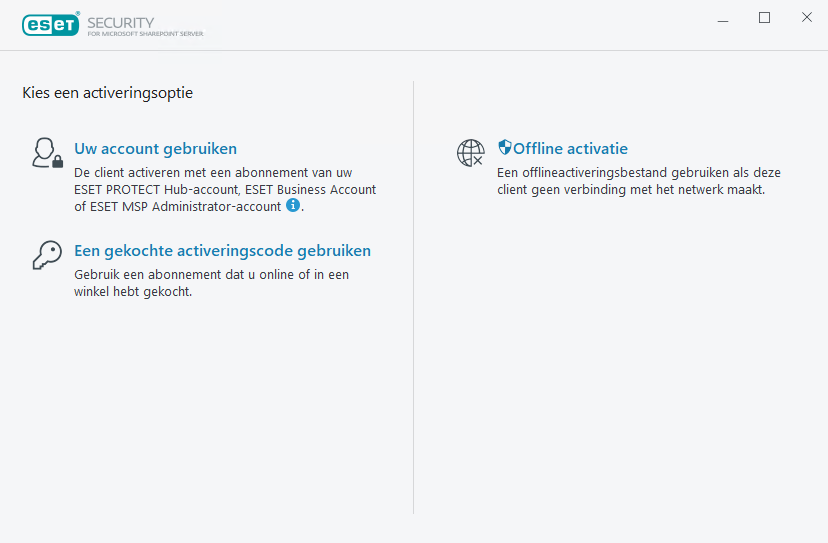 Activeren ESET Security for Microsoft SharePoint