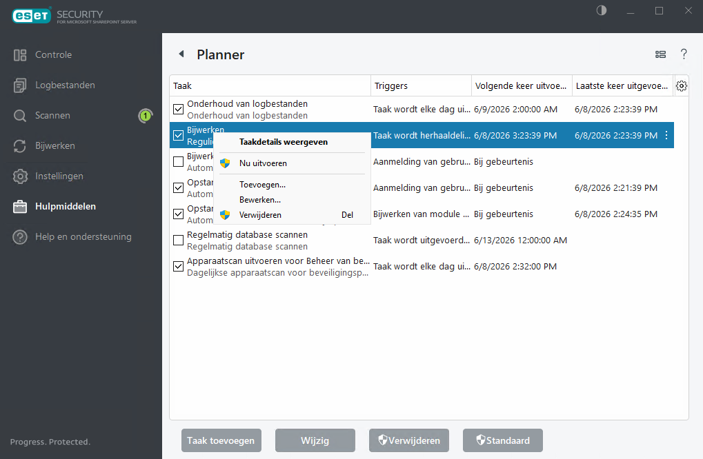 ESET Security for Microsoft SharePoint Planner