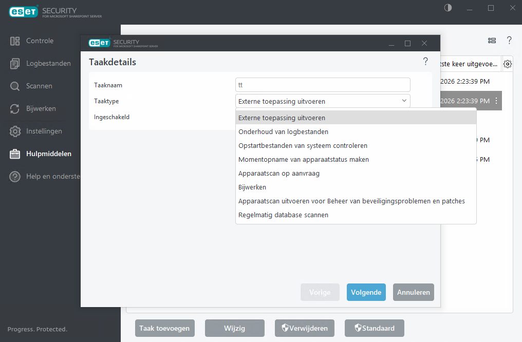 Nieuwe taak toevoegen in Planner