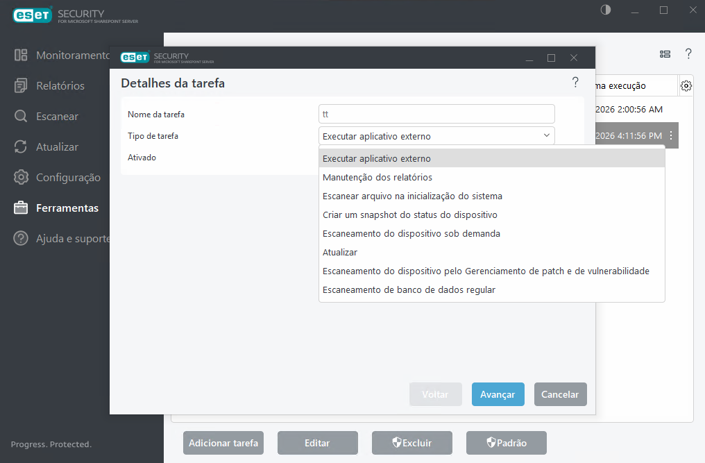 Agenda para adicionar nova tarefa Agenda para adicionar nova tarefa