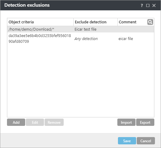 Ereignisausschlüsse