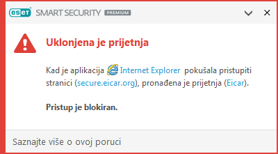 Uklonjena je prijetnja