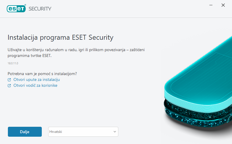 Čarobnjak za instalaciju
