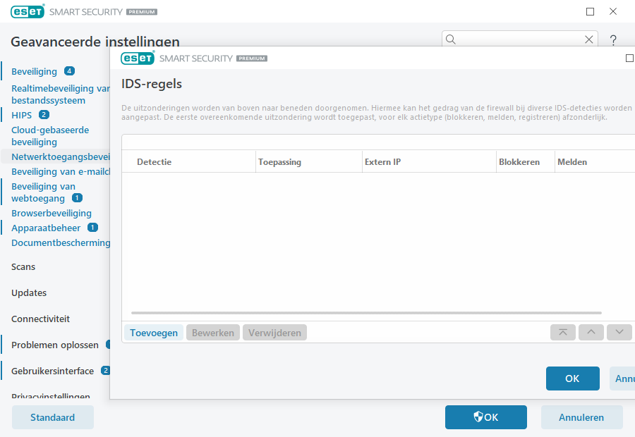 IDS-regels IDS-regels