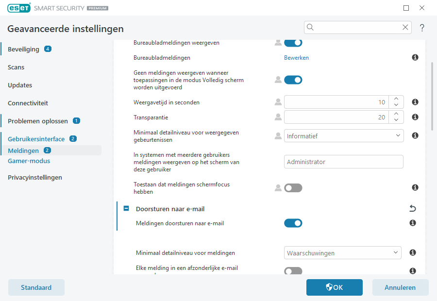 Meldingen doorsturen