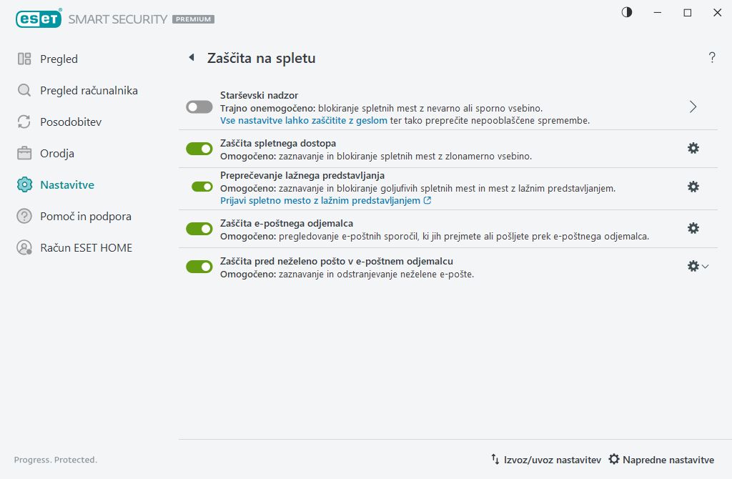 Zaščita na spletu Zaščita na spletu