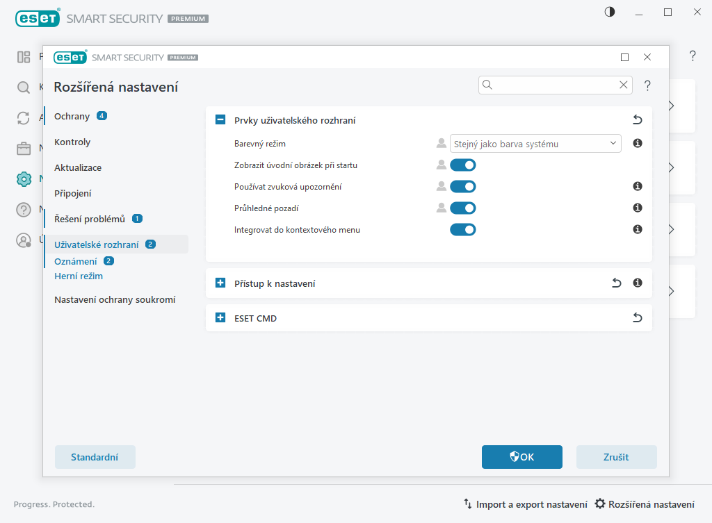 Prvky uživatelského rozhraní Prvky uživatelského rozhraní
