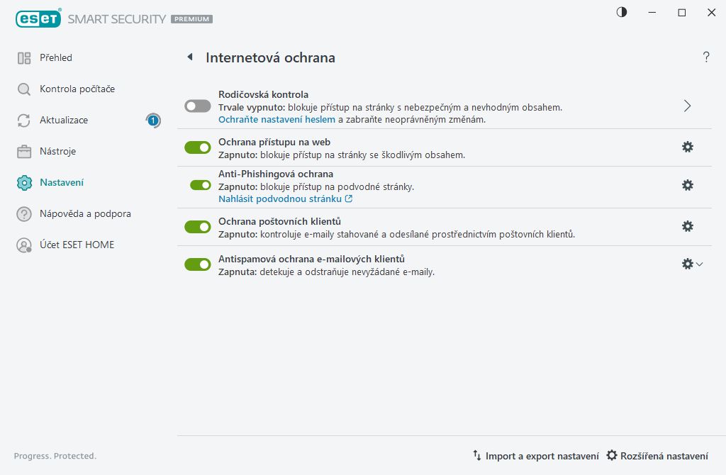 Internetová ochrana Internetová ochrana