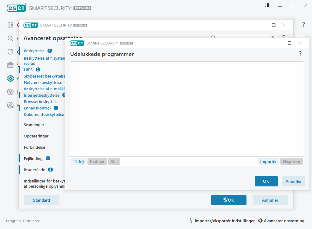 Udeladte programmer Udeladte programmer