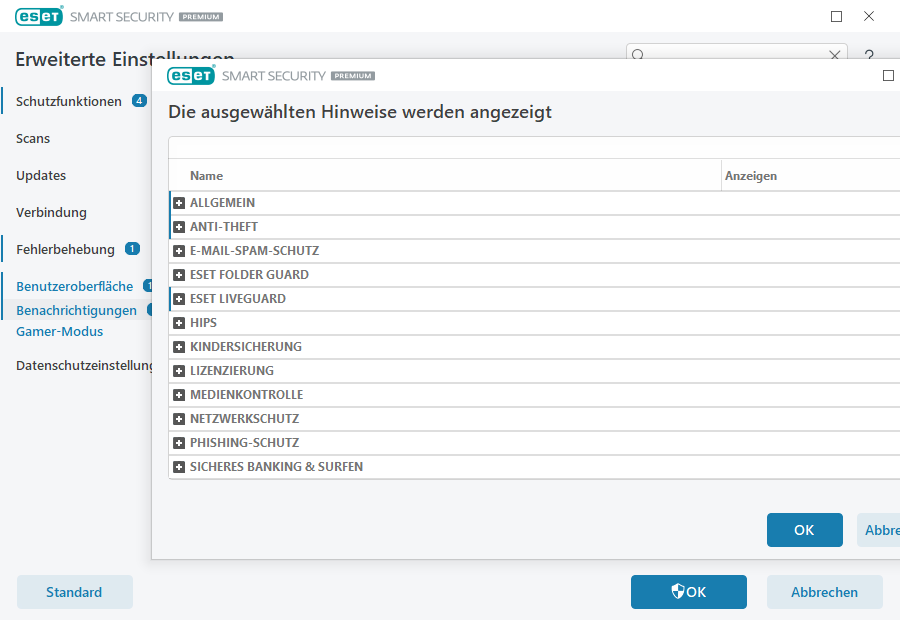 Benachrichtigungen Benachrichtigungen