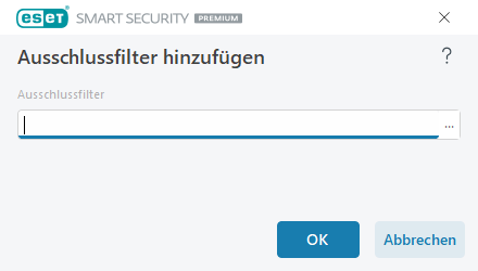 Ausschlussfilter hinzufügen