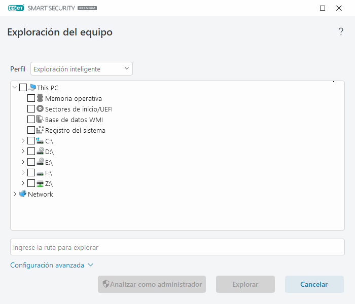 Exploración personalizada