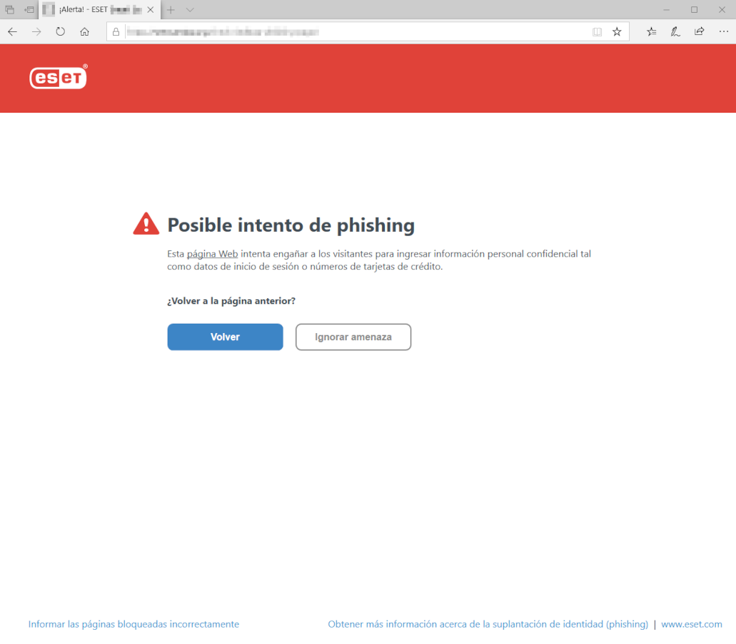 Posible intento de phishing Posible intento de phishing