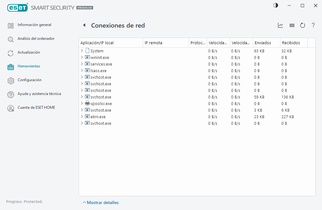 Conexiones de red Conexiones de red