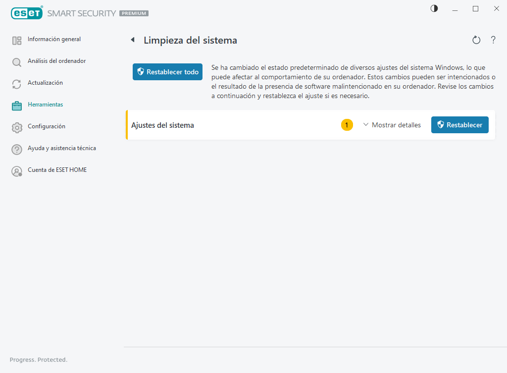 Limpieza del sistema Limpieza del sistema